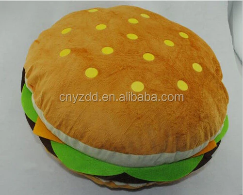 Hamburger Plush Toy,Plush Hamburger Cushion,Plush Stuffed Hamburger Toy