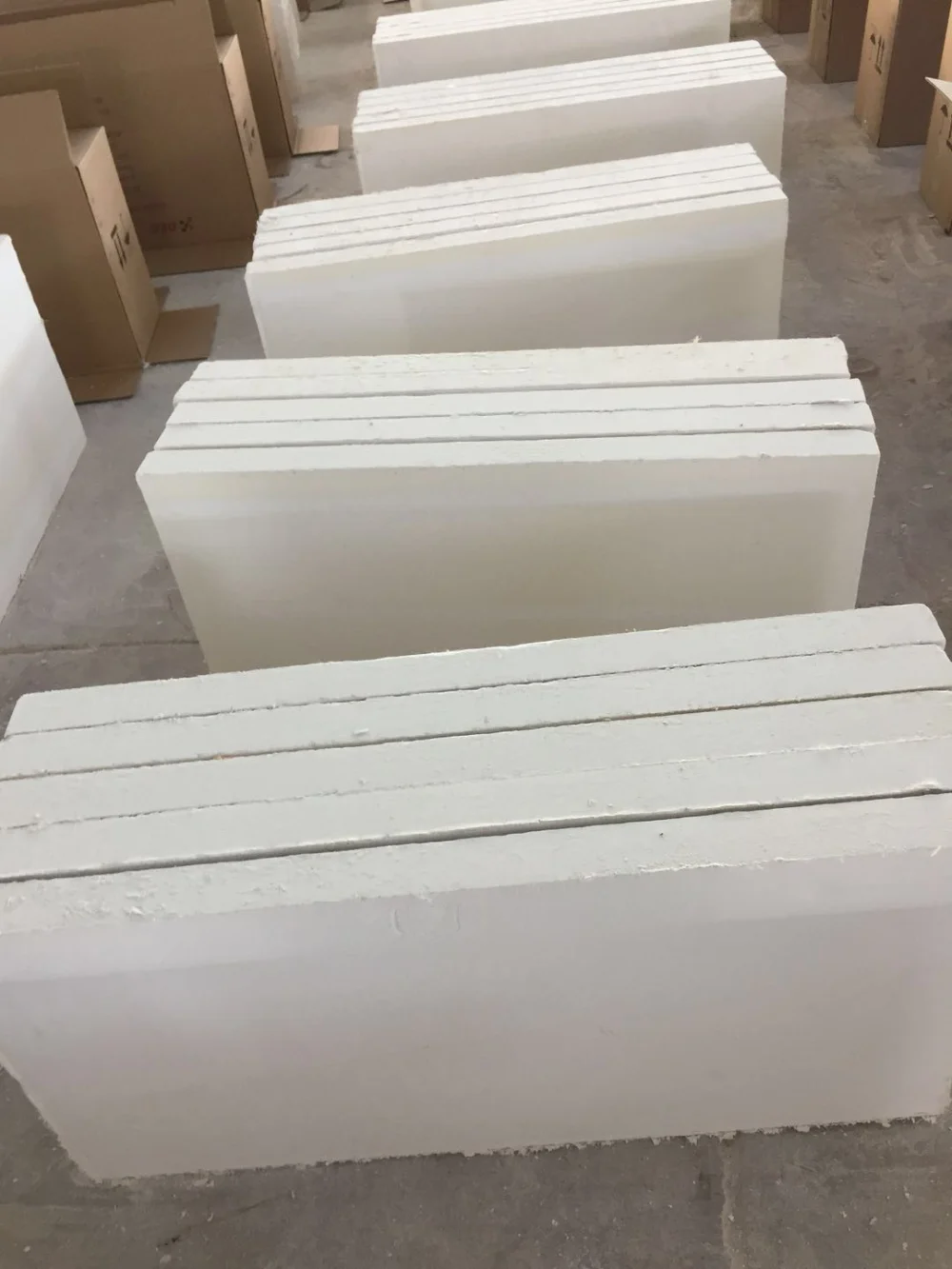 
650C Calcium Silicate Board 600x300x75mm 220kg/m3 Silica Board 