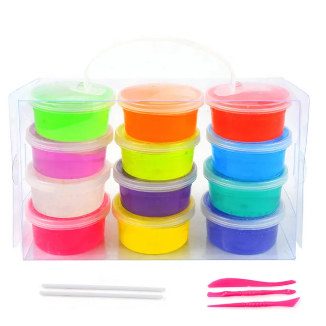 
Hot Selling 12 Colors a Box Kids Modeling DIY Super Light Clay Ultra-light Plasticine Air Dry Clay 