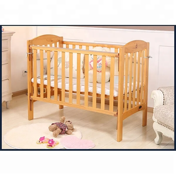 2018 New children beds popular hot sale wooden baby cot bed