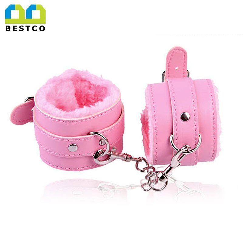 Plush bondage fetish bdsm handcuffs sex toy