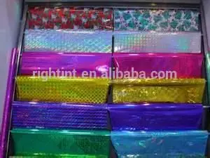 высокое качество 50 микрофон себя- клей голографическая пленка в рулонах