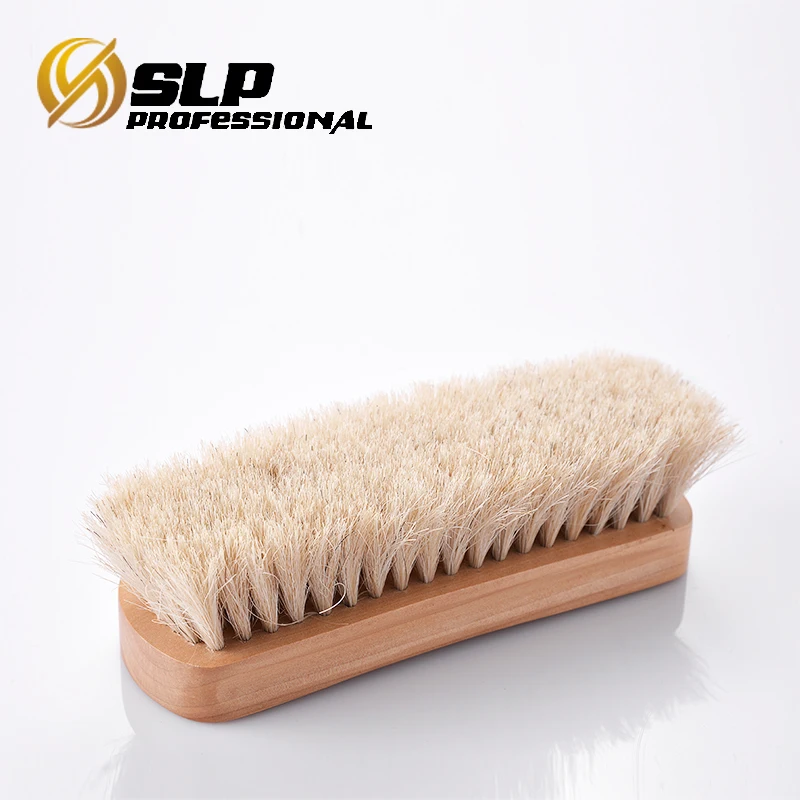 
horsehair shoe shine brush soft natural horsehair bristles shoe caring wooden shoe brush 