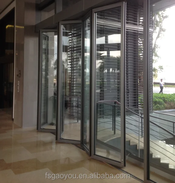 Meeting room folding wall partitions hotel movable glass wall aluminum frame frosted glass sliding glass partition door