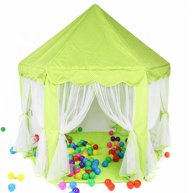 Шестигранная палатка-Замок принцессы, большой игровой домик, игрушечная палатка принцессы