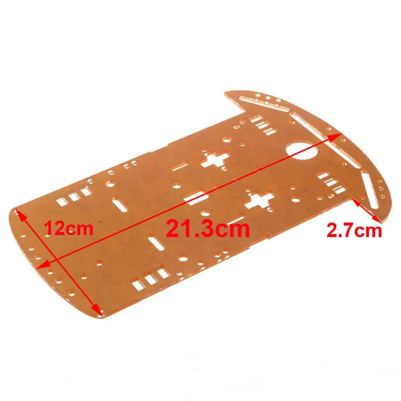 2WD Smart Robot Car Chassis Acrylic 250RPM Motor 9V 90:1 Metal Gearbox for DIY Smart Car