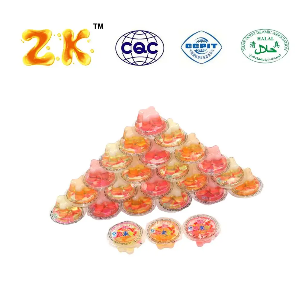 Factory wholesale 15g mini cup jelly Feeding Bottle packing coconut soft jelly fruit cup