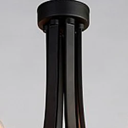 Antique castle European classical style pure black creative iron 12 lamp holder chandelier