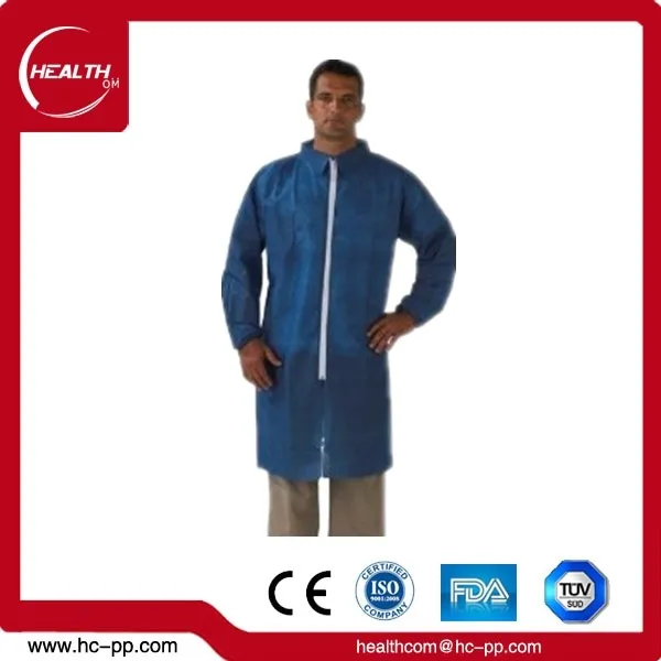 White Pink Purple Green Blue disposable lab coat/lab coat