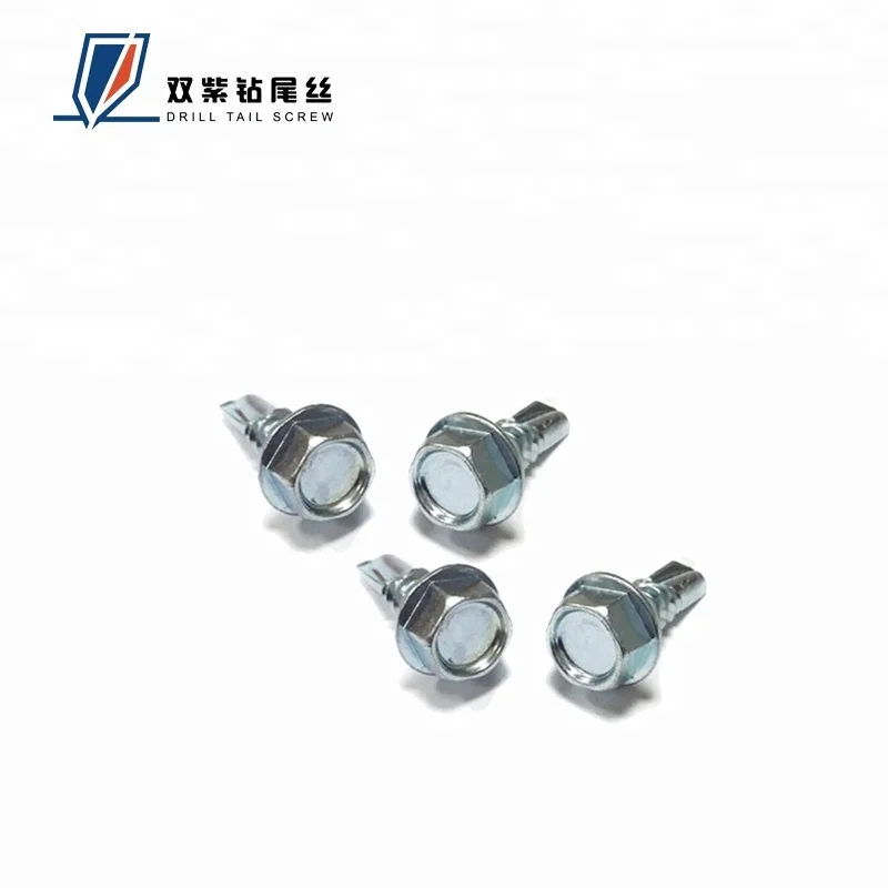 DIN7504 6.3x65mm Taiwan Hex Head Self Drilling Screw With Rubber Washer