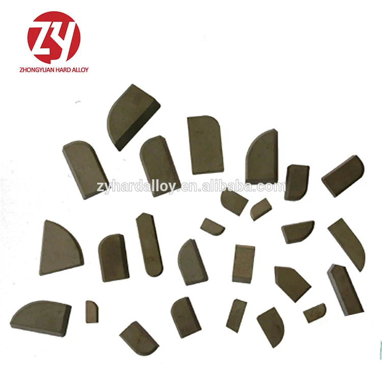 Sintered HIP process tungsten cemented carbide brazed tips