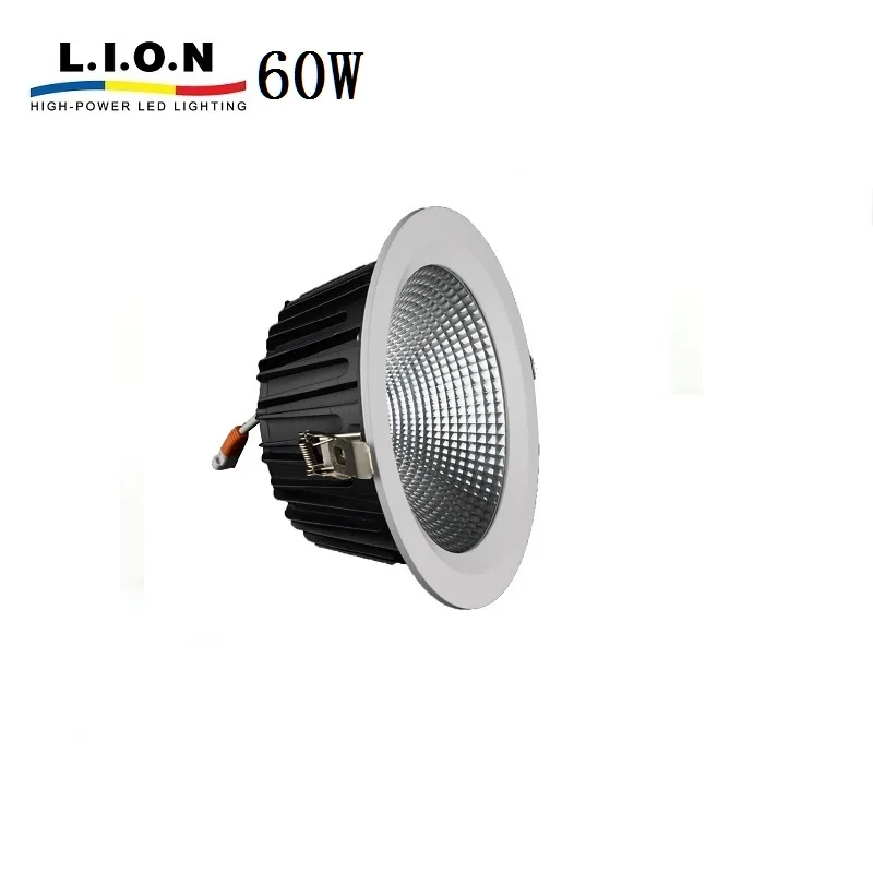 Hot sale wall mounted tiltable 60w cob round recessed led downlight