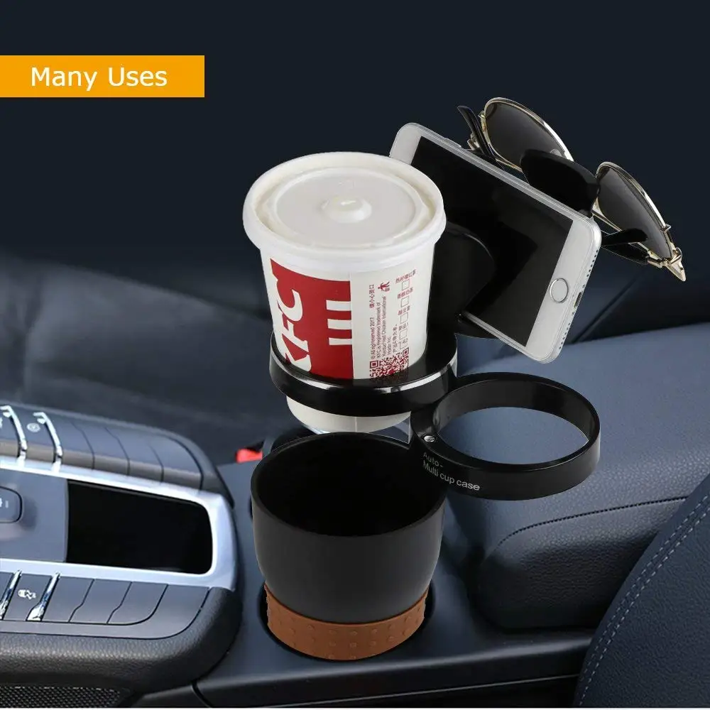 Big Ant Car Cup Holder,Multi-Functional 5 in 1 Drink Holders Rotatable Vehicle Cup Holder Organizer for Sunglasses Drink Pho