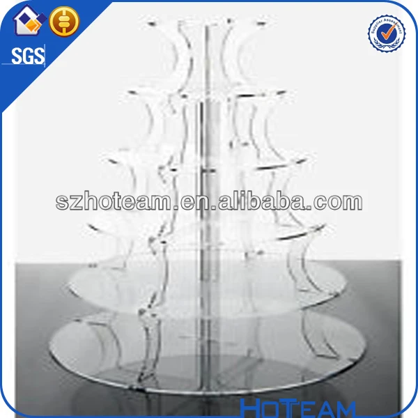 3 tired round fancy wedding dessert cake display stand clear acrylic cupcake stand