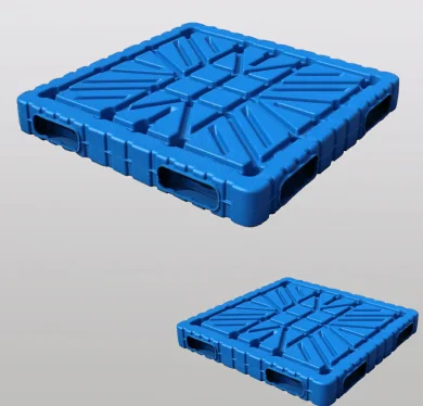 1211 Heavy Duty Blow Molding Pallet Plastic Double Faced 4-WAY plastic pallets with sides