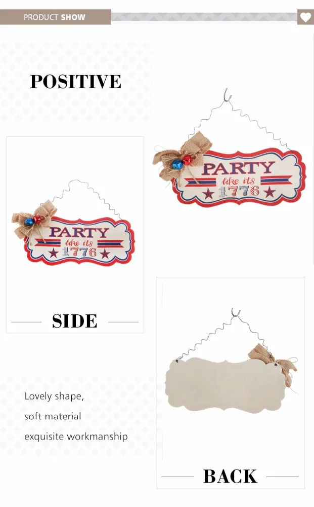 
felt souvenir gift wall sign decor popular china imported home decoration of july 4th 