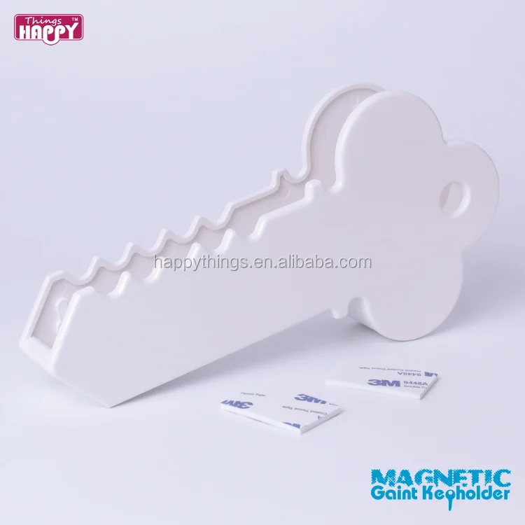 Factory Direct Simple Design Key Shape Letter Holder Mounted on the Door Plastic Key Holder For Multiple Keys