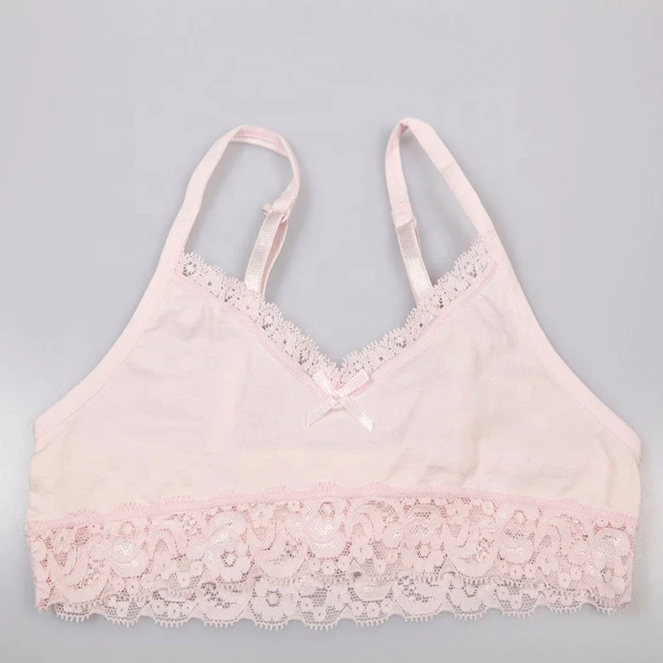 
NewFashion Young Girls Bra seamless convertible Bra Full Lace Bralette With Adjusted-straps 