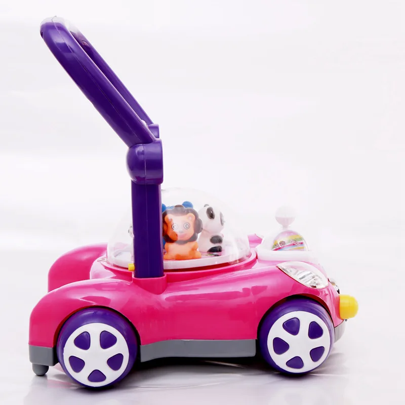 New Model Baby Toys Car Walker Kids Baby Trolley Rollator With Music Light and Adjustable Speed Cartoon Learning Walker For Baby