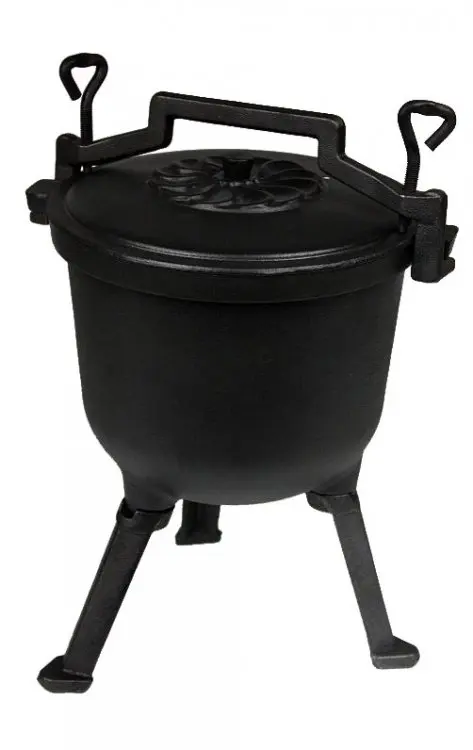 GV-P009 Three Legs Cast iron Witches Pot Poland Iron Cauldron