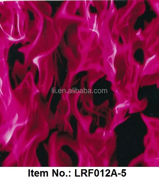 No.LF015A cool flame hydrographic film & water transfer printing film Liquid Image