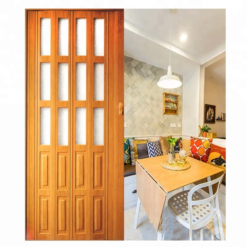 Hot-sale home product plastic folding door with handle and other accessories
