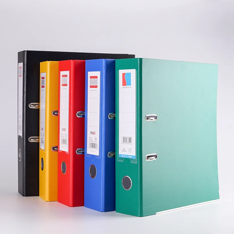 Huahang Hot Sale A4 PVC Ring Binder File Folder Office Lever Arch File