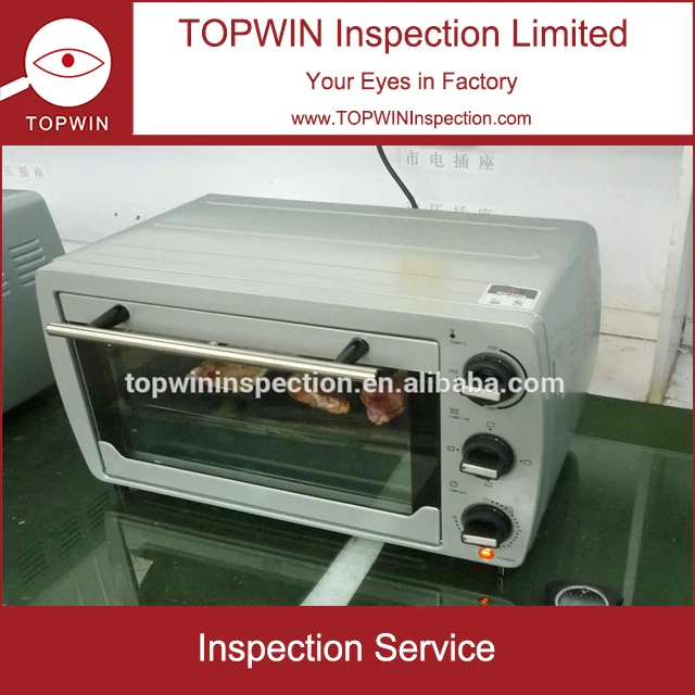 
Mini Oven inspection service for Home Appliances from TOPWIN third party inspection company in china. 