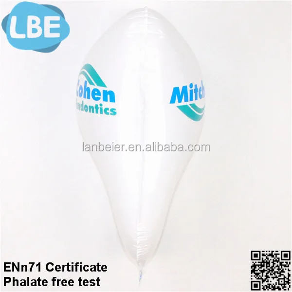 custom mylar balloon shape tooth shape