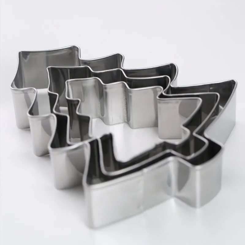 Bakeware Christmas Tree Shape Cookie Cutter set Stainless Steel