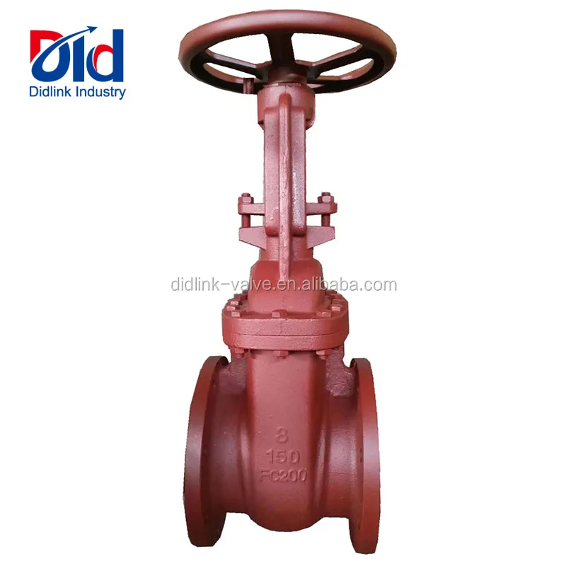 Cast Iron DN300 PN25 Long Non-Rising Stem Ball Body Direct Buried Underground With Flanged Through Water Oil Gas Gate Valve