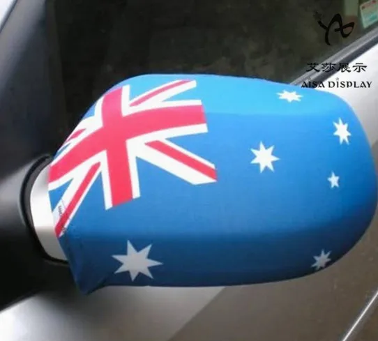 Car decoration custom national world  football cup car flag car wing mirror cover flag for all country flags