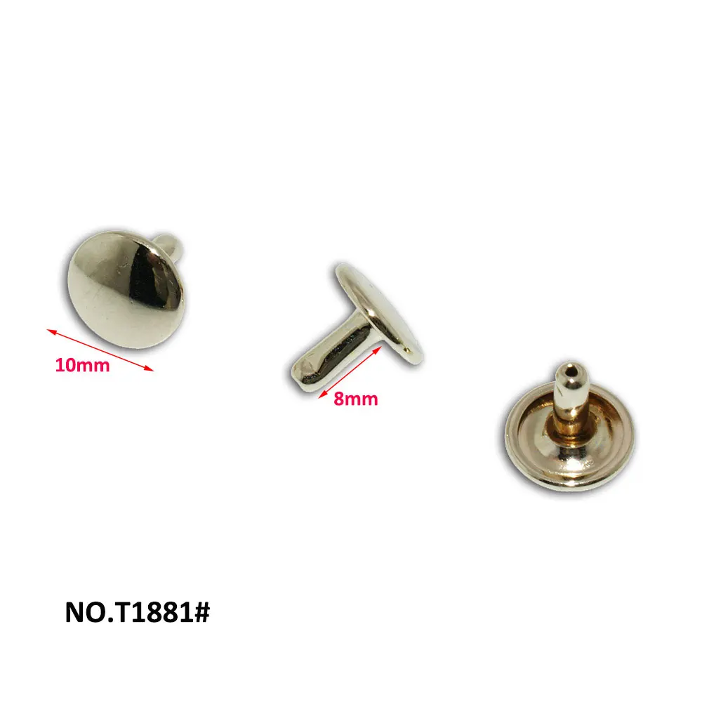 High-Quality Hardware Accessories Metal double round head rivets with button