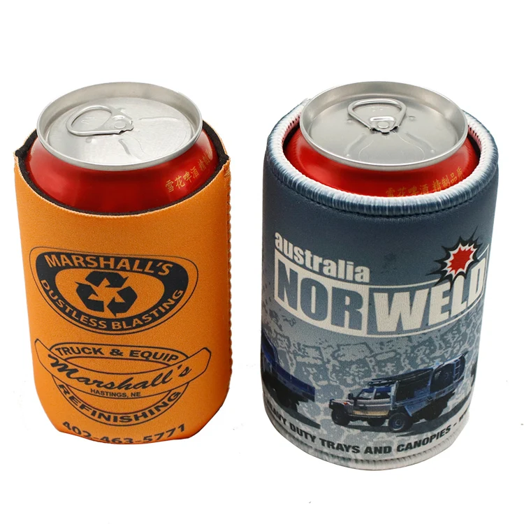 Customized Collapsible Neoprene Magnetic Stubby Holder Can Cooler