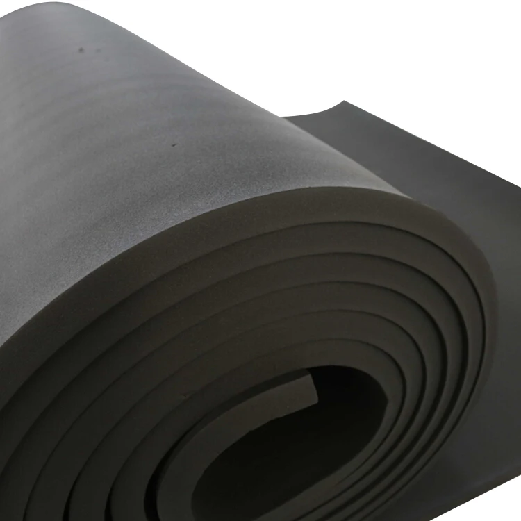 Rubber foam sheet for hot / cold water tank