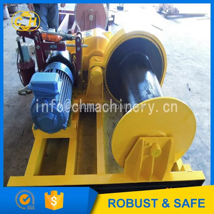 2 Ton electric wire rope lifting and pulling winch auto stop