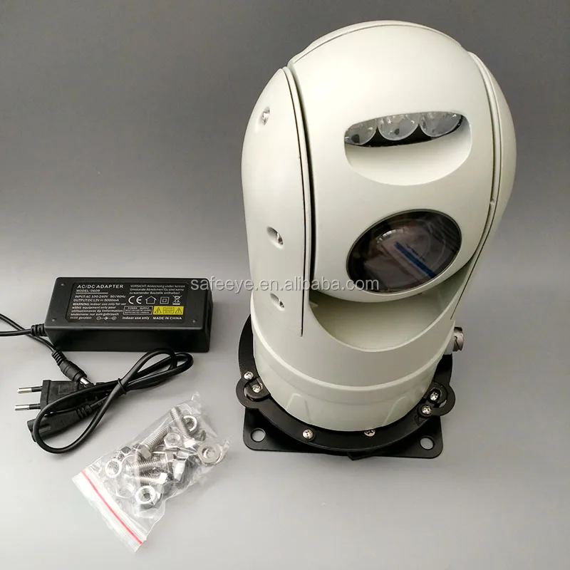 360 degree rotation panoramic camera network monitoring laser night vision vehicle cruiser mount car ptz camera