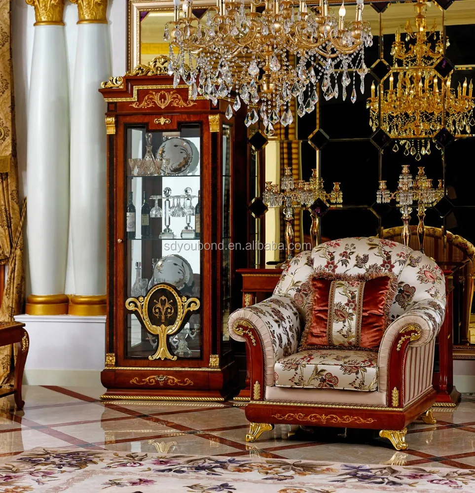 0038 Saudi Arabia antique living room arabic sofa set majlis furniture
