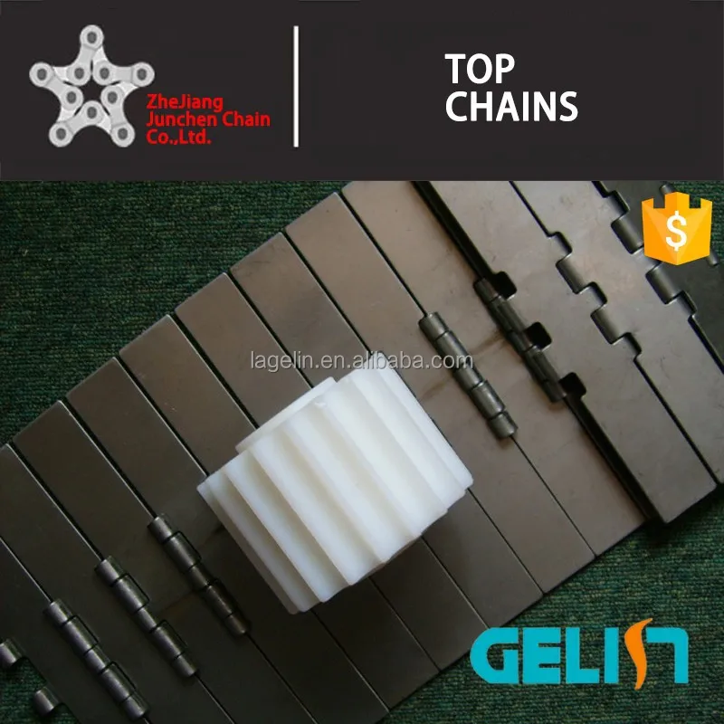 
820 Single hinge straight running Stainless Steel Flat Top Chain 