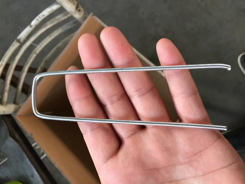 100 пакет 6-дюймовый оцинкованный заземляющий сад скобы