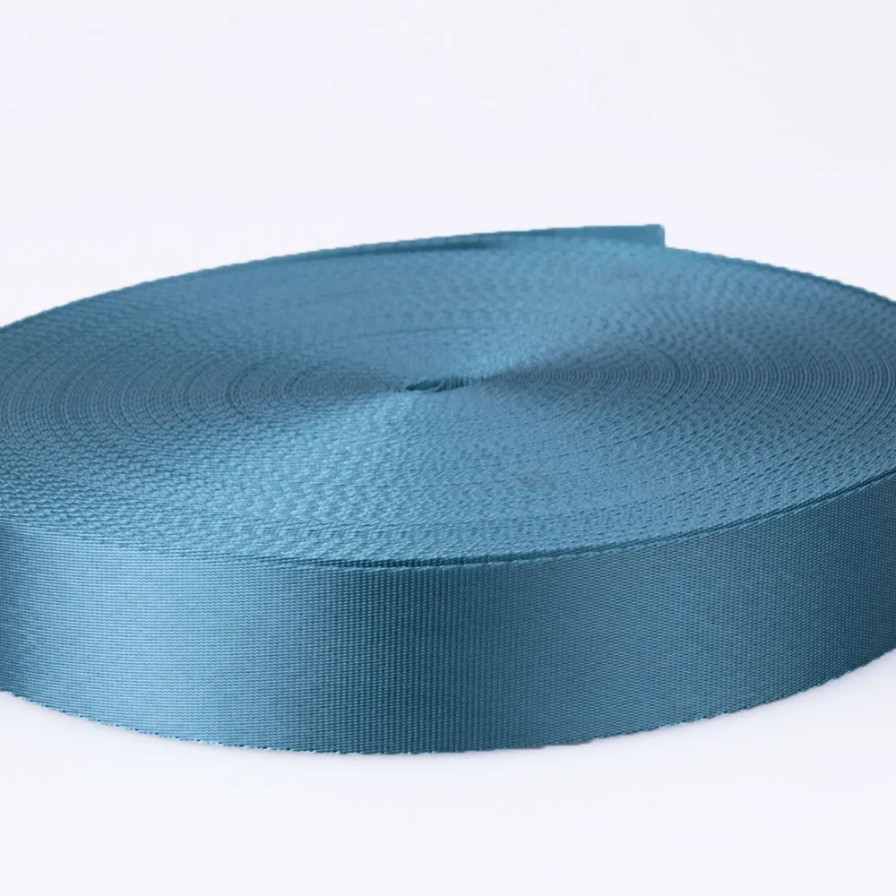 2 inch sky blue flat nylon webbing for car seat belt