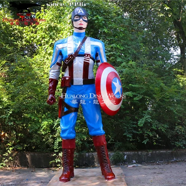 Customize Popular Cartoon Character Life Size Fiberglass  Statues