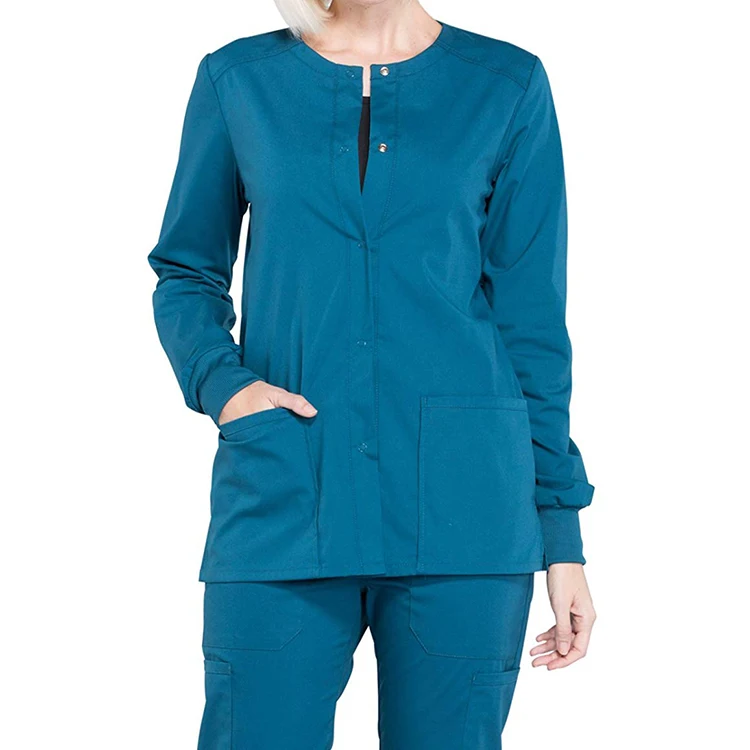 
Cheap Quality Antibacterial Fabric Fine Sewing Medical Hospital Uniform Nurse Scrub Suits 