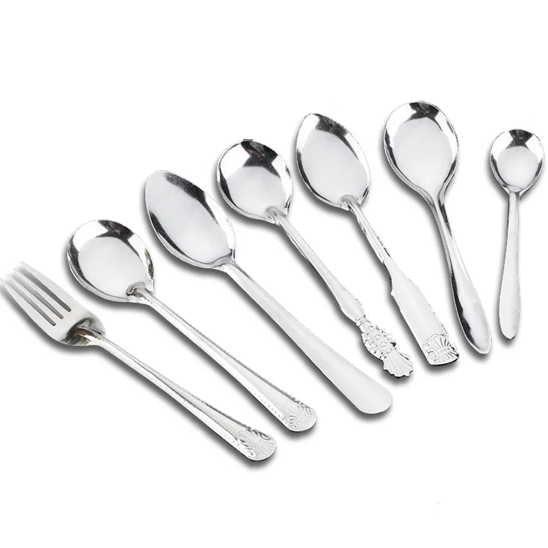 Sales Promotion Cheap Gift Metal Flatware Sets Cutlery Stainless Steel Spoon And Fork Set