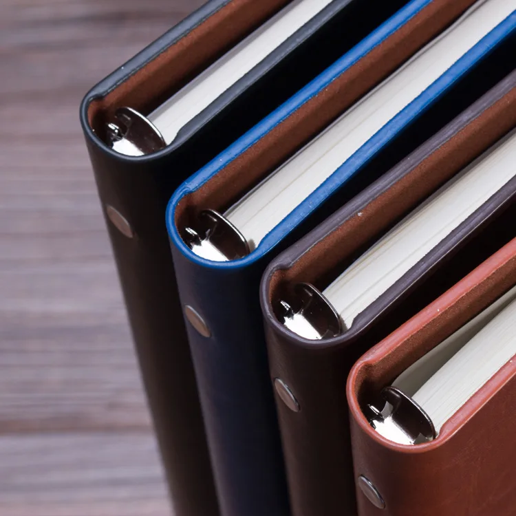 
Customized logo for business notebook, three fold multi-functional loose-leaf notebook, custom-made A5 Creative Office Book 