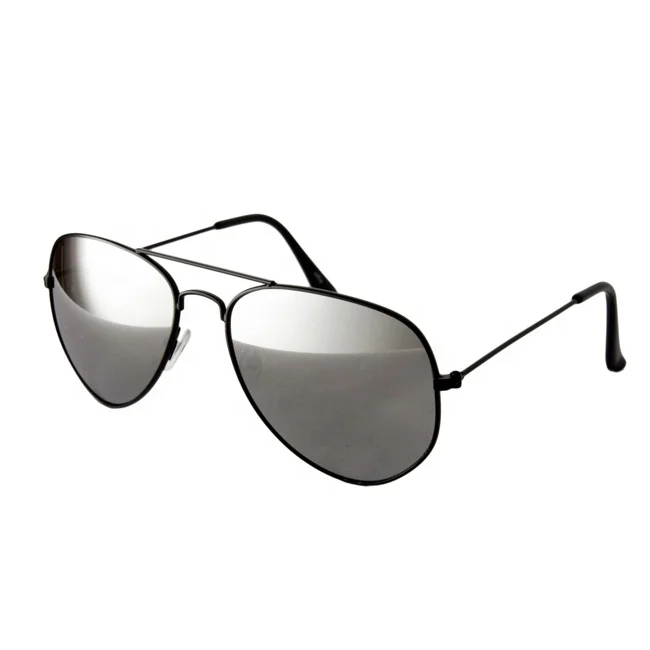 Black frame alloy  aviation sunglass colorful mirror Sunglasses for Men/Women Reflective