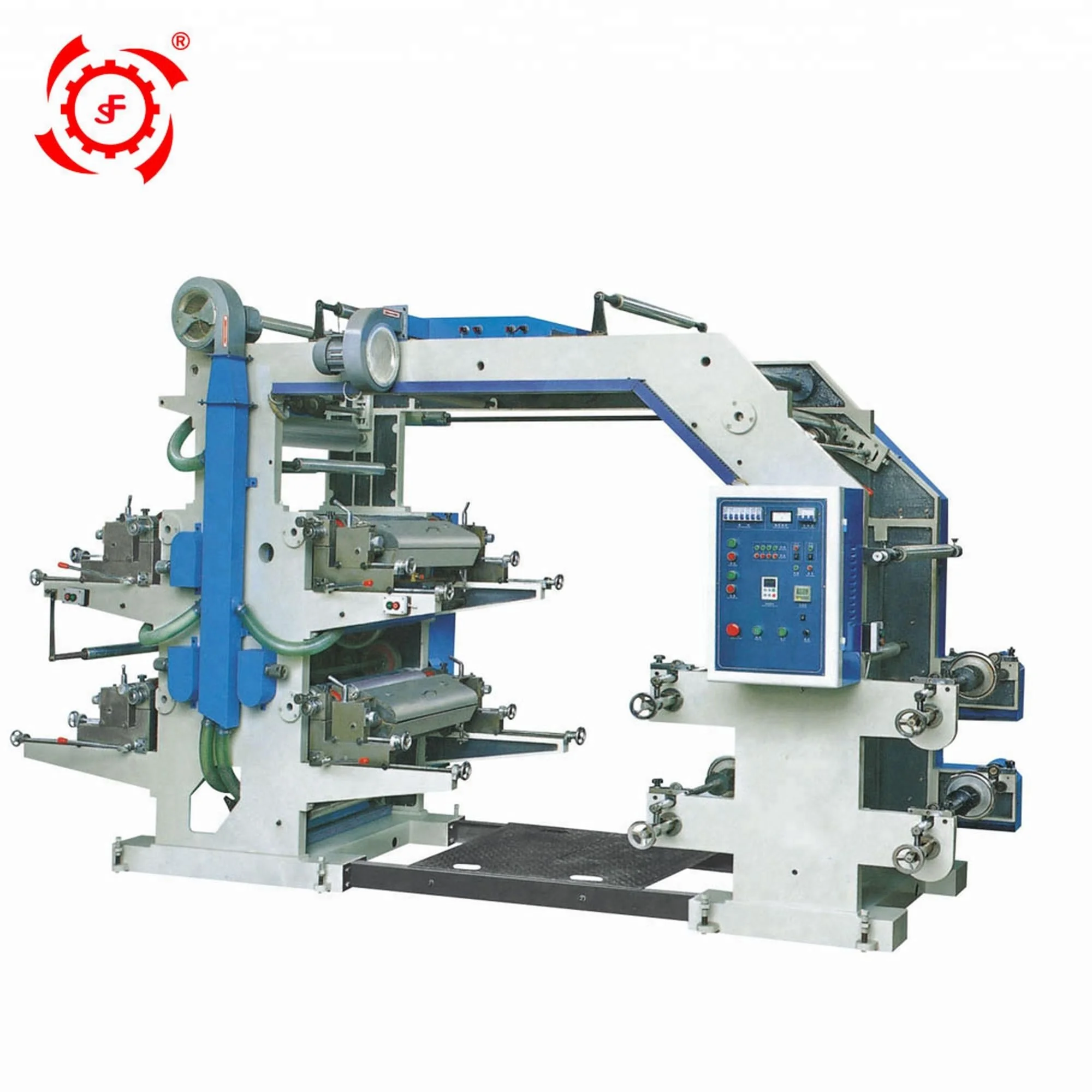 
YT41000 Biodegradable HDPE LDPE PE Plastic Film Blowing Printing Connect Line Making Machine Price 