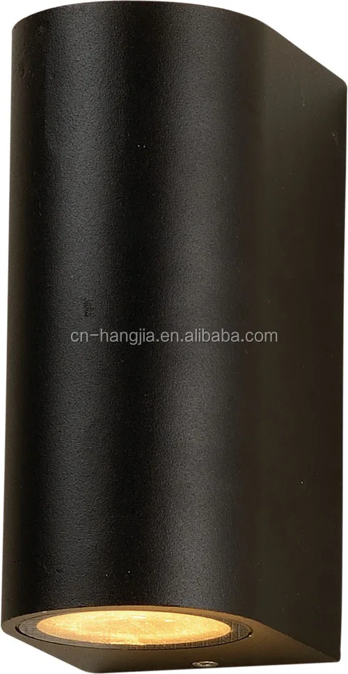 Fast shipping channel Plastic style upper and lower lighting IP44 black shipped without bulb