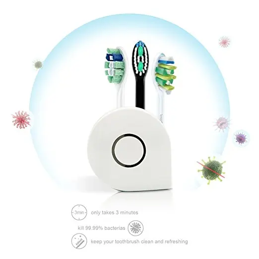 
FCC CE Approved Portable UV Light Toothbrush Sanitizer 