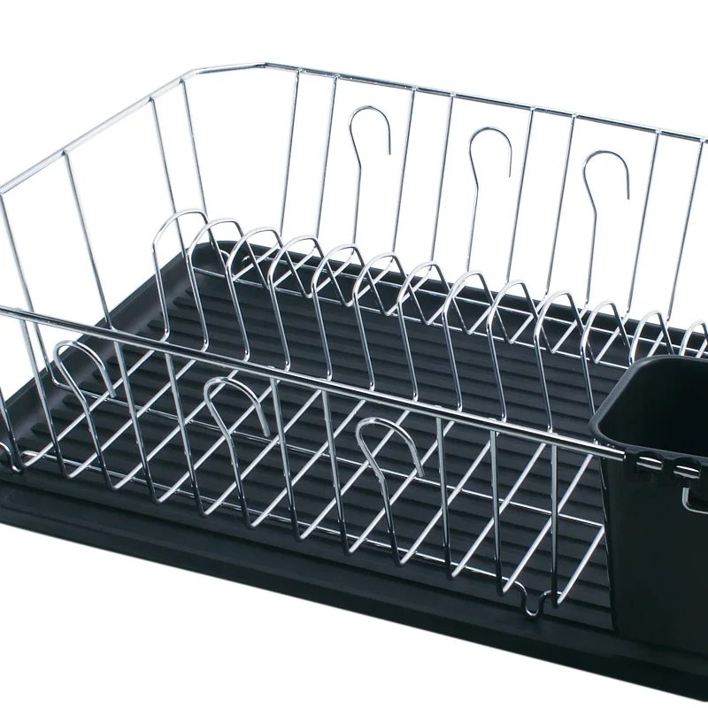 Kitchen Drying Dish Rack Plates Bowl Cup Storage Organizer Holder Tray Tableware Shelf Single Layer Organizar  Cabinet Basket